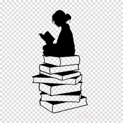 Silhouette, Book, Art, transparent png image & clipart free download