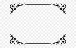 Decorative Border Clipart Ornamental - Border Shaadi Card Design ...