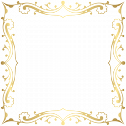 Decorative Border Frame Transparent Clip Art Image | borders ...