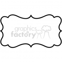 lines frame swirls boutique sign design border vector clipart. Royalty-free  clipart # 392564