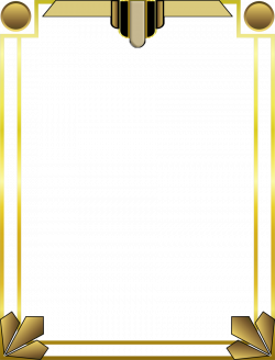 Art Nouveau Frame clipart - Art, Yellow, Text, transparent ...