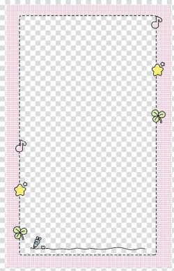 Rectangular pink frame, , Cute pink border transparent ...