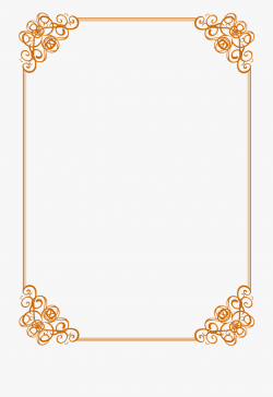 Birthday Borders Png - Border Elegant Gold Frame ...