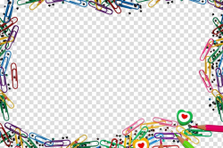 Paper clip border template, Microsoft PowerPoint ...