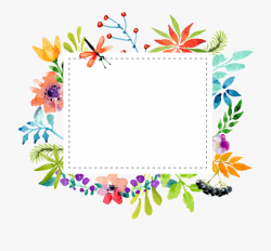 Border Vector Png - Watercolor Painting , Transparent ...