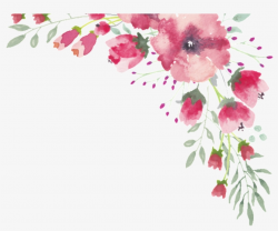 Png Watercolor Flower Lace Border 1 Free Download ...