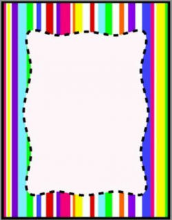 Colorful Stripes Frames, Borders, Background Clip Art | Clipart and ...