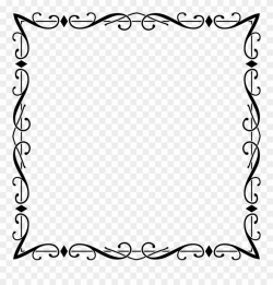 Flourish Frame Clipart Borders And Frames Picture Frames - Elegant ...