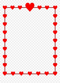 Valentine Heart Clip Art Borders - Valentines Day Border Clip Art ...