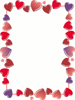 Heart border : Free Stock Photo | Borders for cards | Printable ...