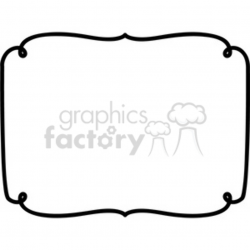 lines frame border in vector clipart. Royalty-free clipart # 392558