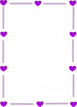 Purple Borders and Frames | silver purple heart border clip art ...