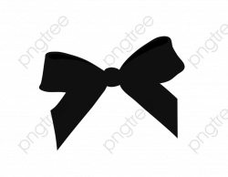 Black Hand Painted Ribbon Bow, Ribbon Clipart, Bow Clipart, Black ...