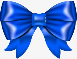 Blue bow clipart 2 » Clipart Station