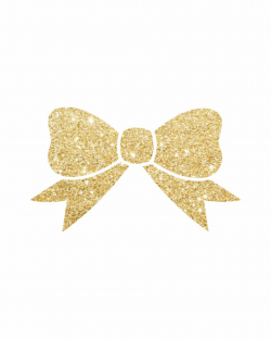 Gold Glitter Bow Printable - Cheerleading, Dance, Girls Room - Kate ...