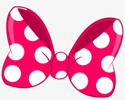 Minnie Mouse Bow Clipart - Hot Pink Minnie Mouse Bow Transparent PNG ...