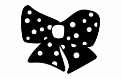 Clipart Polka - Black And White Polka Dot Bow Clipart, Transparent ...