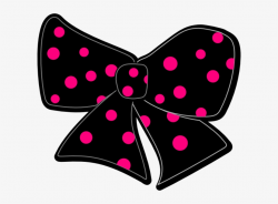 Bow With Polka Dots Hi - Pink Polka Dot Bow Clipart - Free ...