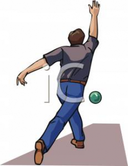 Person Bowling - Royalty Free Clipart Picture