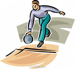 Person bowling Royalty Free Vector Clip Art illustration -vc063712 ...