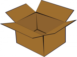 Cardboard Box clip art Free vector in Open office drawing ...