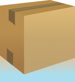 Closed Cardboard Box-blue PNG, SVG Clip art for Web ...
