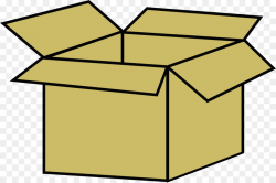 Cardboard Box clipart - Box, Yellow, Line, transparent clip art