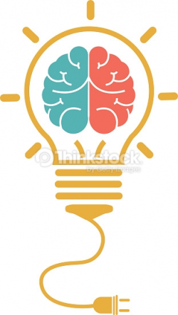 Creative Brain And Light Bulb Vector Art - Clip Art Library