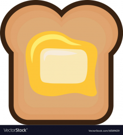Bread with butter icon