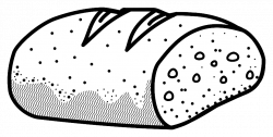 Black and white bread clipart - Clip Art Library