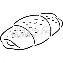 bread outline clipart. Royalty-free clipart # 383113