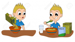 Boy Eating Breakfast Clipart Free Clip Art Images - Free Clipart