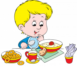 Healthy Breakfast Menu - Boy Eating Breakfast Clipart - Png Download ...