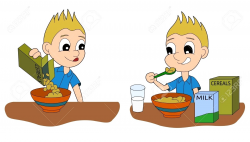 Boy eating breakfast clipart 7 » Clipart Station