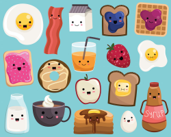 Cute breakfast food clipart - Clip Art Library
