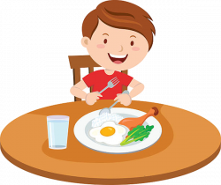 Eating Kid Breakfast Clipart Free Images At Vector Png - AZPng