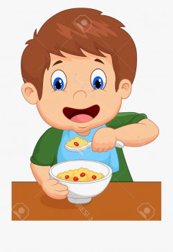 Eat Breakfast Clip Art - Boy Eating Breakfast Cartoon, Cliparts ...