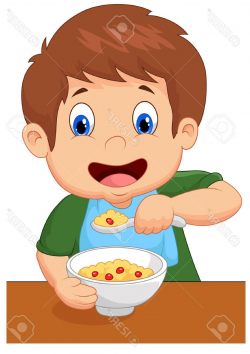 Child Eating Breakfast Clipart & Free Clip Art Images #17974 ...