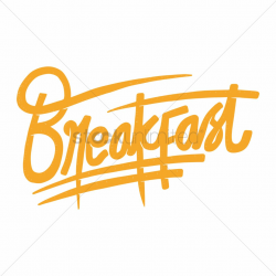 Breakfast Word Clipart