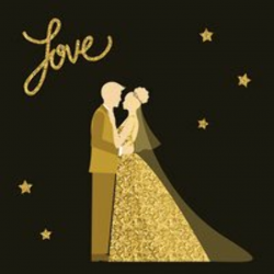 Wedding Bride and Golden Sparkle Glitter stock vectors - Clipart.me