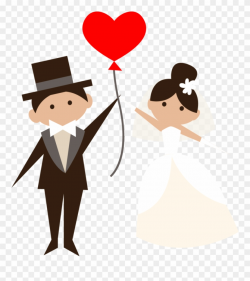 Wedding Png Transparent Free - Bride And Groom Png Clipart (#73646 ...