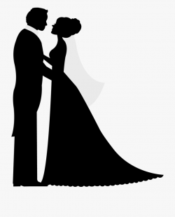 Bride And Groom Silhouette, Wedding Illustration, Wedding ...