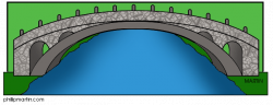Arch bridge clipart - Clipartix