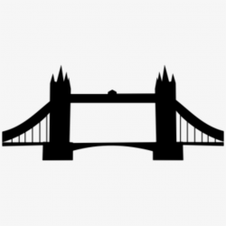 Vector Bridges Silhouette - Tower Bridge Silhouette Png ...