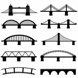 Bridge Clipart silhouette 4 - 450 X 450 Free Clip Art stock ...