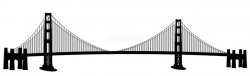 Clipart suspension bridge - Clip Art Library