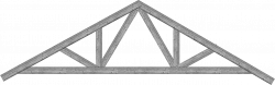 HD Bridge Clipart Truss Bridge - Skillion Roof Truss Design ...