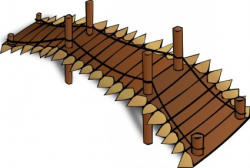 Wooden bridge clip art free vector in open office drawing ...