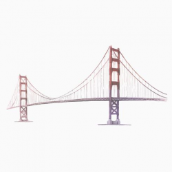 The Golden Gate Bridge watercolor illustration - Download ...