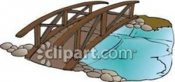 clip art bridge over water | Small Wooden Bridge Over a ...